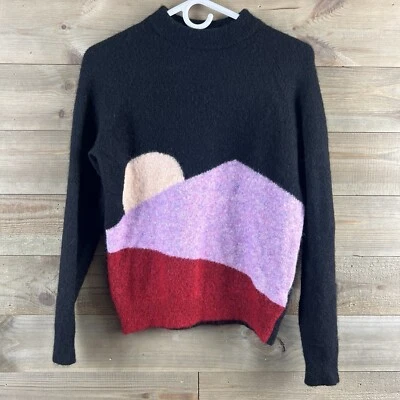 Veda UO Womens Sweater Sunset Mock Neck Urban Outfitters Wool Mohair Blend Small - Image 1 of 4