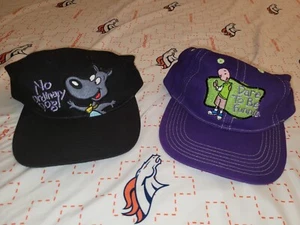 Vintage Disney’s Doug Funny Hat Cap Lot (2) Snapback Adult Cartoon Show 90s NEW - Picture 1 of 10