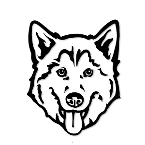 Husky Vinyl Decal, Window, Car, Laptop, Decal - Picture 1 of 4