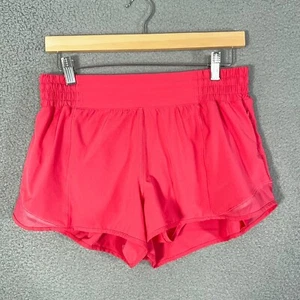 Lululemon Shorts Womens 8 Pink Hotty Hot High Rise Lined Short 2" - Picture 1 of 12