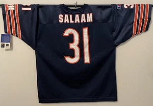 Vintage 90s CHICAGO BEARS #31 RASHAAN SALAAM Russell Ath JERSEY NWT YOUTH XL - Picture 1 of 6