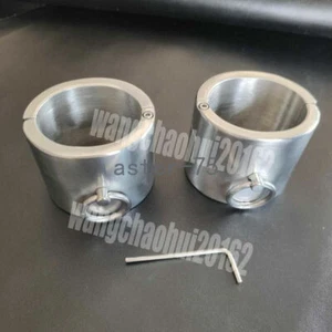 High Quality Stainless Steel Male Handcuffs Shackle Wrist Female Metal Bracelet - Picture 1 of 9