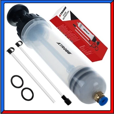 Siringa per Olio Motore Estrattore Aspira Carburante Liquidi Fluidi Manuale Auto - Immagine 1 di 4