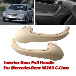 For Mercedes-Benz W203 C-Class Left & Right Interior Door Pull Handle Set Beige - Bild 1 von 7