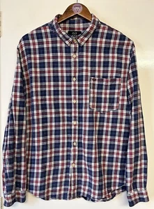FARRELL Men’s Multicolour Check Long Sleeve Soft Touch Cotton Shirt Size XL - Picture 1 of 10