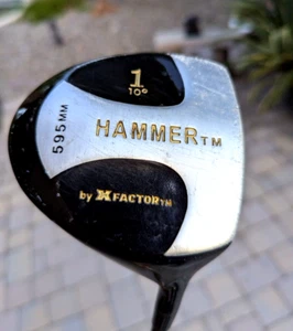 Hammer X-Factor Driver 10 Degree Loft Right Handed Graphite Stiff Flex 45" - Picture 1 of 6
