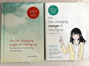 2 BOOKS THE LIFE-CHANGING MAGIC OF TIDYING UP/MANGA MARIE KONDO GRAPHIC NOVEL - Imagen 1 de 2