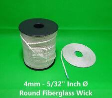 4mm - 5/32" Inch Ø Round Fiberglass Wick Fibreglass FREE Worldwide Shipping