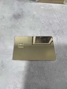 Stainless Steel 24k gold mirror metal blank credit card with Hico Magnetic strip - Picture 1 of 2