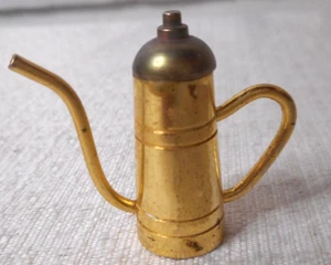 "Casa de muñecas de latón de colección café/chocolate/tetera de 1 1/4" en miniatura tono dorado pesado" - Imagen 1 de 8