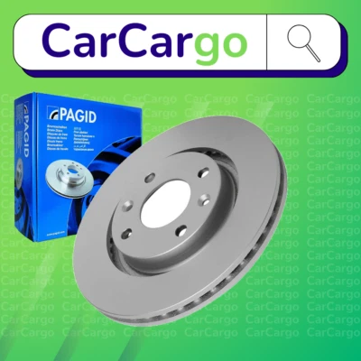 Pagid Vented Front Brake Discs Pair For Peugeot 307 2.0 HDi 110 2000-2007 266 mm - Image 1 of 4