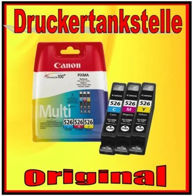 Original Cartridge Canon CLI-526 Pixma IP 4850 4950 Ix 6550 MG 5140 5150 5240 - Image 1 of 2