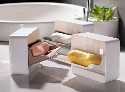 Seifenablage Seifenschale * Wandmontage ohne Bohren * Seifenhalter Bad Dusche - Bild 1 von 4