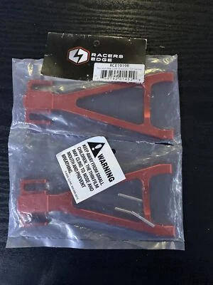 Racers Edge 1919R Revo Aluminum Rear Lower Suspension Arm Set Red RCE1919R - Image 1 of 4