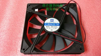 SM1425SL 12V 0.40A 140 * 140 * 25MM 2 pin  hydraulic bearing Chassis Cooling FAN - Image 1 of 2