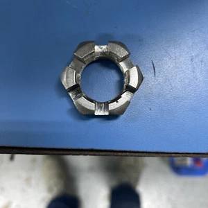 1"-14 6-Slot Spindle Castle Nut for Dexter Alko Rockwell Trailer Axles Free Ship - Bild 1 von 2