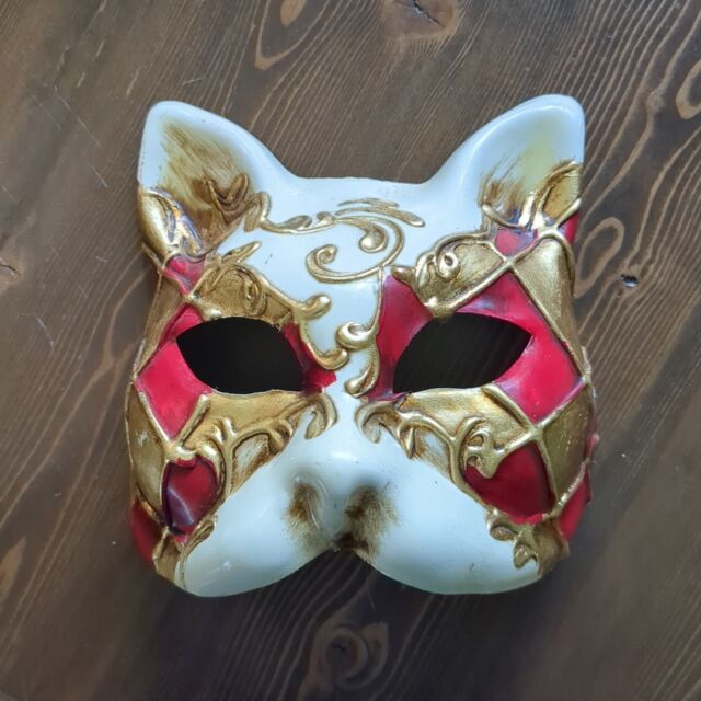 Máscaras De Festa Masquerade Traje De Halloween Cosplay Gato Em