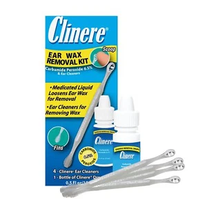 Clinere Earwax Removal Kit, Safely and Gently Clean Ear Wax, Itch Relief, Works - Picture 1 of 9