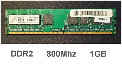Memoria RAM DDR2 PC2-6400 800Mhz 1GB Transcend JM800QLU-1G - Immagine 1 di 4