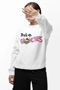 Lustiger Grinch Weihnachtspullover 🎅 Urlaub Unisex Ugly Christmas Grafik Rundhalsausschnitt - Bild 1 von 1