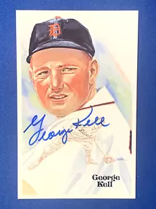 George Kell HOF Autographed Perez Steele Original Postcard Detroit Tigers - Picture 1 of 2
