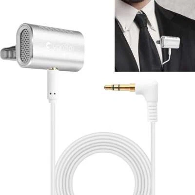 Recording Clip-on Lapel Mic Lavalier Omnidirectional Double Condenser Microphone - Image 1 of 4