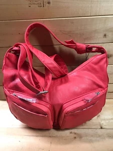 Nixon THE BEAT LOW SLUNG HOBO II Dark Sage Red Metal Logo Women's Purse - Picture 1 of 12