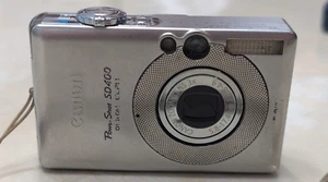 CANON POWERSHOT SD400 DIGITAL ELPH 5.0MP DIGITAL CAMERA- Bad Screen - PARTS ONLY - Imagen 1 de 7