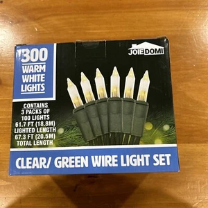 Joiedomi 300 Warm White Lights. Each Box Contains 3 Packs Of 100 Lights - Picture 1 of 6