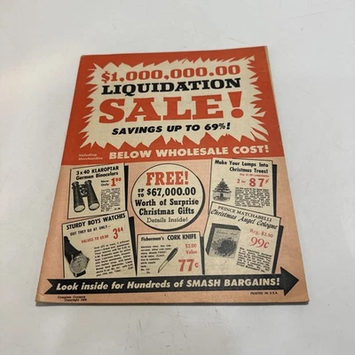 Thoresen's $1,000,000 Liquidation Sale Vintage Catalog 1958 - Image 1 of 4