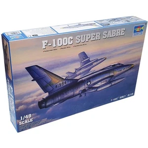 Trumpeter USAF F-100C Super Sabre Military Fighter Jet Model Kit Scale 1:48 - Picture 1 of 6