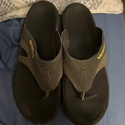  Merrell Leather Upper Men's Flip Flop Shoe Size 11 or 44 (S1919)  - Image 1 of 4