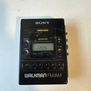 Sony WM-F2085 Mega Bass Auto Reverse Walkman Cassette Player For Parts Or Repair - Picture 1 of 8
