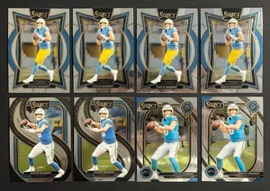 Justin Herbert 2024 Panini Select Football 8 Card Lot Concourse Premier Club - Picture 1 of 2