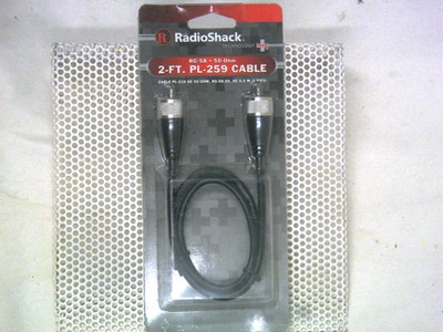 Genuine Radio Shack (278-968) 2-Ft. 60.9cm RG-58 Coax Cable Assembly **NEW** - Image 1 of 2