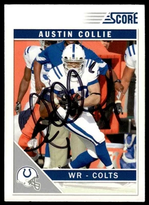 Austin Collie Signed Auto Autographed Card 2011 Score #122 Indianapolis Colts - Image 1 of 2