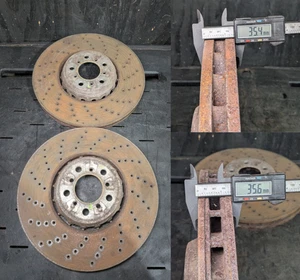 14-19 BMW X5M X6M F85 F86 Front Rotor Brake Disks Ventilated SET 395x36 - Picture 1 of 6