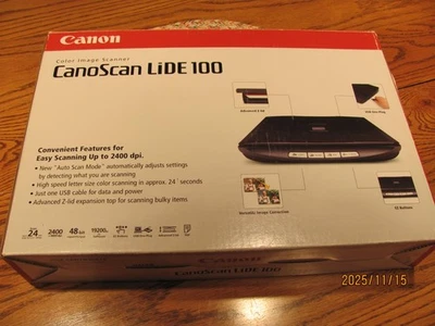 Canon LiDE 110 Photo Flatbed Scanner With USB Color 2400x4800 - Image 1 of 4