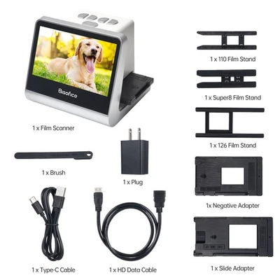 Bisofice Film And Slide Scanner For 135 Film(36*24mm)/126KPK /110 ZCIX OGDF - Image 1 of 4