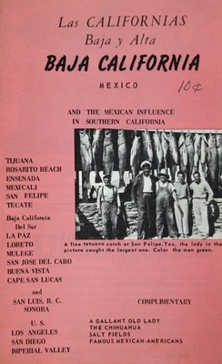 Vintage Baja California Travel Guide Tijuana Mexico Sea of Cortez Local Ads 1963 - Image 1 of 4