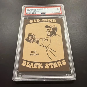1974 Laughlin Old Time Black Stars Rap Dixon #2 PSA 5 EX SET BREAK - Picture 1 of 2