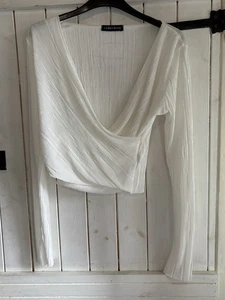 Cameo Rose Long Sleeve Wrap Top Size 10 - Picture 1 of 3