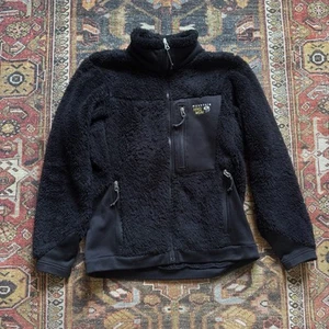 Mountain Hardware Jacket Womens Small Black Fleece Full Zip Outdoors Sherpa - Picture 1 of 7