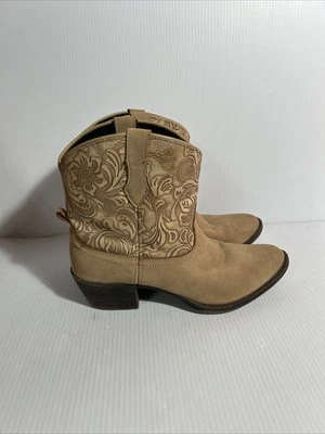 Dingo Valerie Western Boots Women’s Size 7.5 Tan Floral Pull O - Image 1 of 4