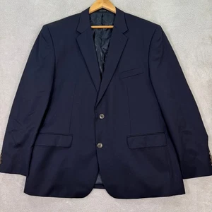 Nuevo con etiquetas Abrigo Deportivo Joseph Feiss Dorado Calce Clásico Azul Marino Lana Para Hombres 48R Informal - Imagen 1 de 13