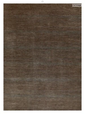Marvelous Modern - Grass Design - Contemporary Brown Rug - 9 x 12 ft. - Image 1 of 4