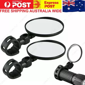 2pcs 360° Bike Bicycle Cycling Rear View Mirror Handlebar Safety Flexible DF - Picture 1 of 12