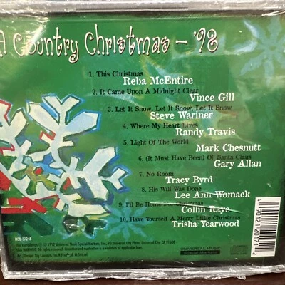 A Country Christmas '98 by Various Artists (CD) Broken Case - Image 1 of 2