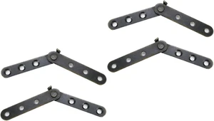 Wealrit 4 Pcs Pivot Hinge Door Pivot Hinges, 90 Degree Rotating Hinges Bronze St - Picture 1 of 12