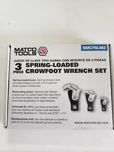 Matco Tools SMCFSLM3 3 piece spring loaded crowfoot wrench set - Picture 1 of 6
